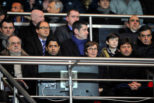 Noel Le Graet / Nasser AL KHELAIFI / Valerie Fourneyron /
