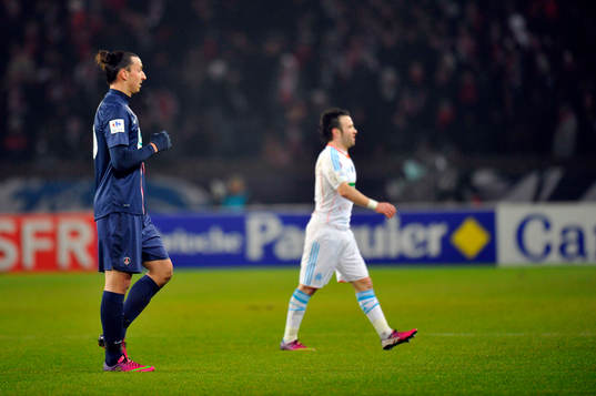 Zlatan IBRAHIMOVIC / Mathieu VALBUENA - 27.02.2013 - PSG /
