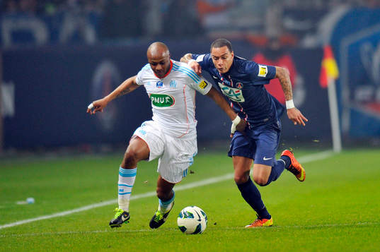 Andre AYEW / Gregory VAN DER WIEL - 27.02.2013 - PSG / OM -