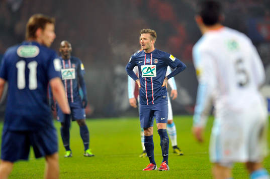 David BECKHAM  - 27.02.2013 - PSG / OM - 8eme de finale -