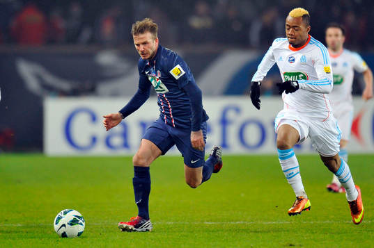 David BECKHAM  - 27.02.2013 - PSG / OM - 8eme de finale -