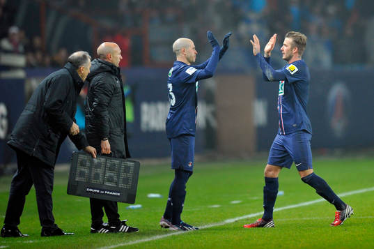 Christophe JALLET / David BECKHAM - 27.02.2013 - PSG / OM -