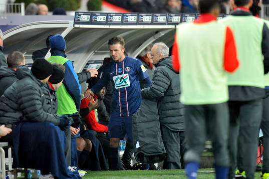 David BECKHAM  - 27.02.2013 - PSG / OM - 8eme de finale -