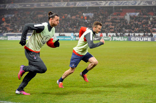 Zlatan IBRAHIMOVIC / David BECKHAM - 27.02.2013 - PSG / OM