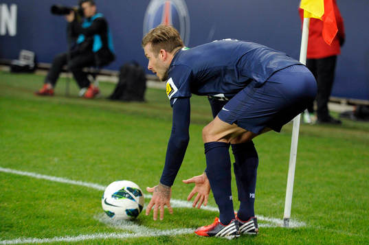 David BECKHAM  - 27.02.2013 - PSG / OM - 8eme de finale -