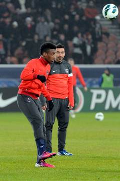 Ezequiel LAVEZZI / Kingsley COMAN - 27.02.2013 - Paris