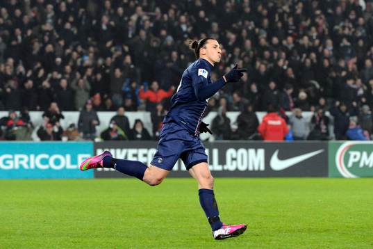 Joie Zlatan IBRAHIMOVIC - 27.02.2013 - Paris Saint Germain