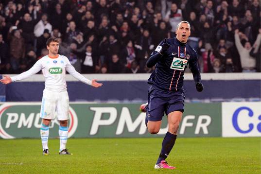 Joie Zlatan IBRAHIMOVIC - 27.02.2013 - Paris Saint Germain