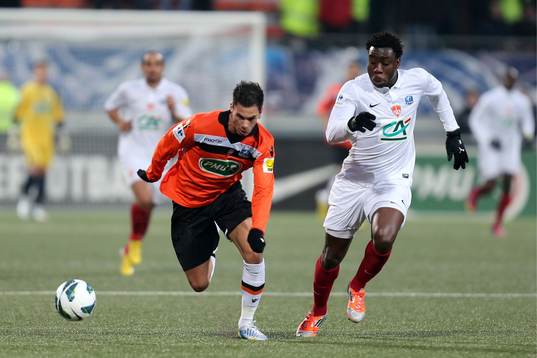 Jeremie ALIADIERE / Ismael TRAORE - 27.02.2013 - Lorient /