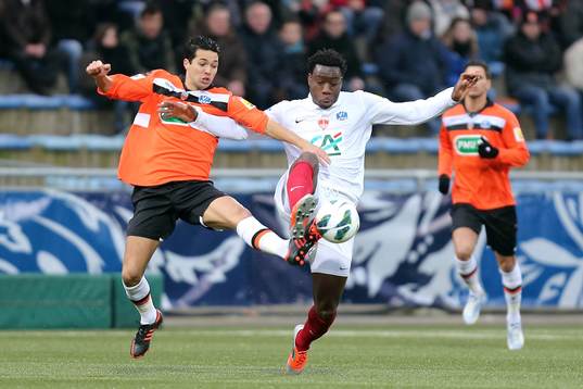 Fabien ROBERT / Ismael TRAORE - 27.02.2013 - Lorient /