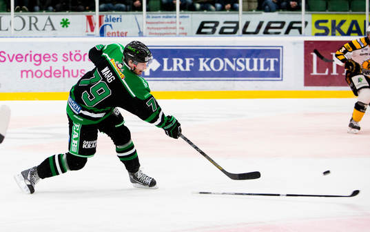 Fredrik Warg, Rögle, skjuter in 1-0