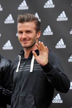 David BECKHAM - 28.02.2013 -  Adidas - Champs Elysee -Paris