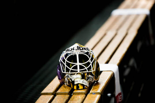 Målvaktshjälm, hjälm, skydd, mask, hockey, genre