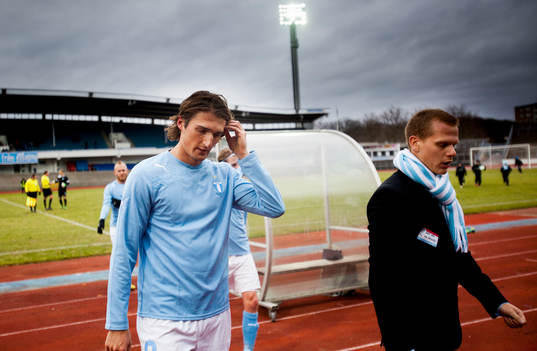 Dardan Rexhepi, Malmö FF, gjorde 1-0 till Malmö. Här ses