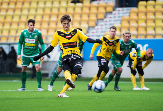 Lasse Nilsson, Elfsborg, sätter 2-1 på straff