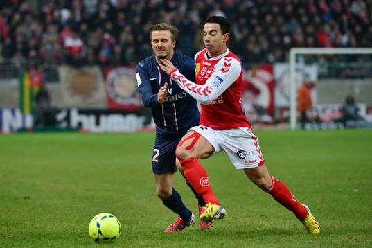 David BECKHAM / DIEGO - 02.03.2013 - Reims / PSG - 27e