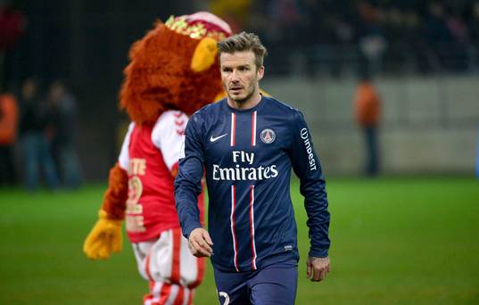 David BECKHAM - 02.03.2013 - Reims / PSG  - 27eme journee