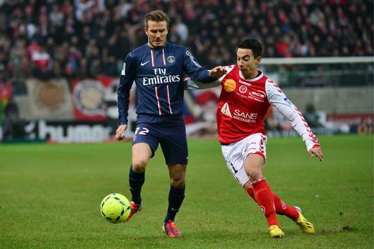 David BECKHAM / DIEGO - 02.03.2013 - Reims / PSG - 27e