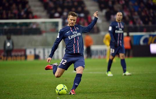 David BECKHAM - 02.03.2013 - Reims / PSG - 27e journee de