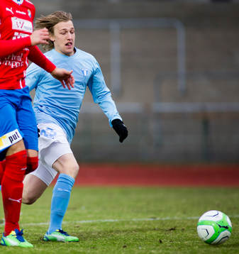 Emil Forsberg, Malmö FF, jagar bollen