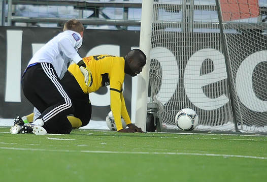 Frej gör 2-1 genom mål av Alhaji Kamara bakom Sundsvalls