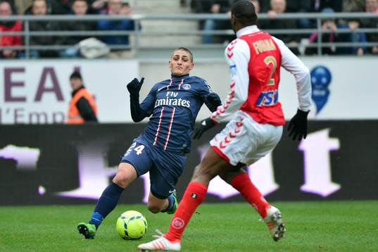 Marco VERRATTI / Mohamed FOFANA - 02.03.2013 - Reims / PSG