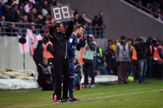 Entree de David BECKHAM - 02.03.2013 - Reims / PSG - 27e