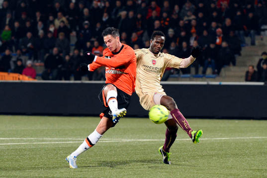 Jeremie ALIADIERE / Benjamin ANGOUA - 02.03.2013 - Lorient