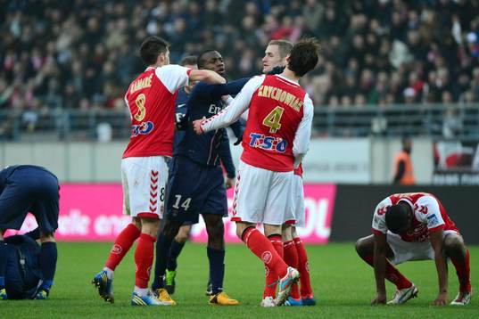 Altercation - 02.03.2013 - Reims / PSG - 27e journee de