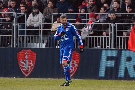 Deception Lisandro LOPEZ - 03.03.2013 - Brest / Lyon -