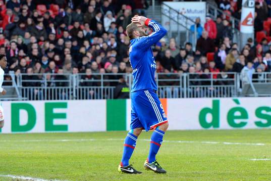Deception Lisandro LOPEZ - 03.03.2013 - Brest / Lyon -