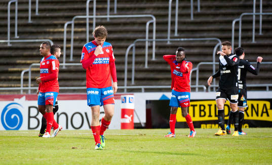 Helsingborg spelare deppar