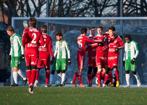 Degefors-spelarna jublar