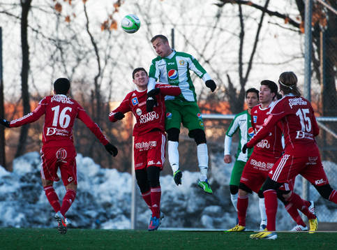Daniel Theorin, Hammarby, nickar bort bollen från