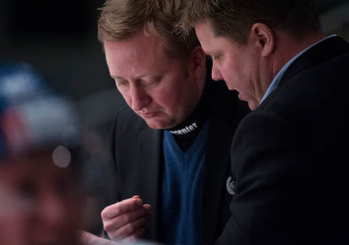 Fredrik Söderström, tränare, och Michael Larsson,