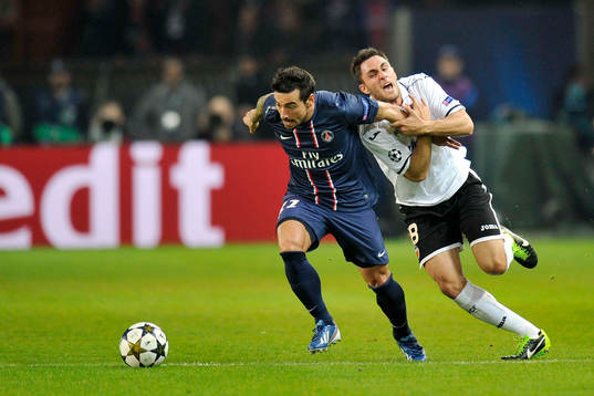Victor RUIZ / Ezequiel LAVEZZI - 06.03.2013 - Paris Saint