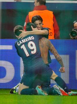 Joie PSG - Ezequiel LAVEZZI - 06.03.2013 - Paris Saint