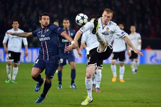 Ezequiel LAVEZZI / Jeremy MATHIEU - 06.03.2013 - Paris