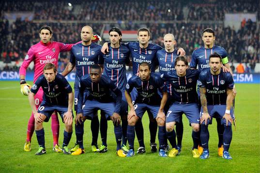 Equipe du PSG  - 06.03.2013 - Paris Saint Germain / Valence