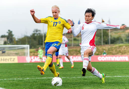 Caroline Seger, Sverige och Wang Chen, Kina