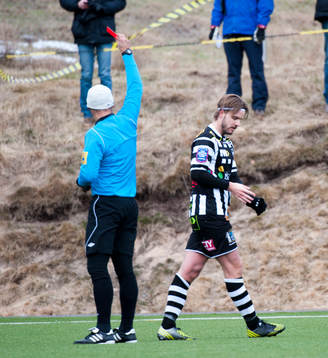 Andreas Dahl, Landskrona, rött kort