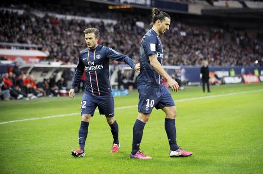 Zlatan IBRAHIMOVIC / David BECKHAM - 09.03.2013 - Paris