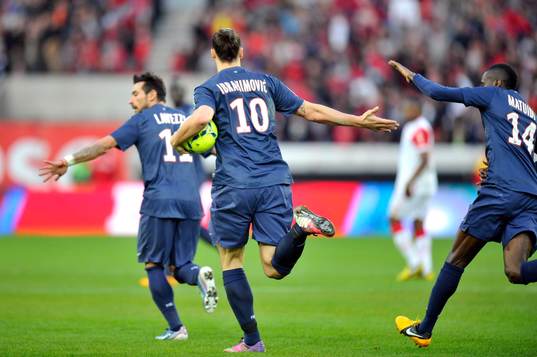 Ezequiel LAVEZZI / Zlatan IBRAHIMOVIC / Blaise MATUIDI -