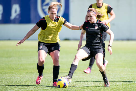 Christie Rampone och Heather O'Reilly