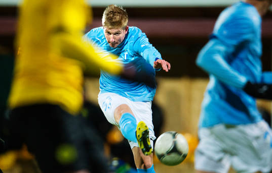 Simon Kroon, Malmö FF, skjuter