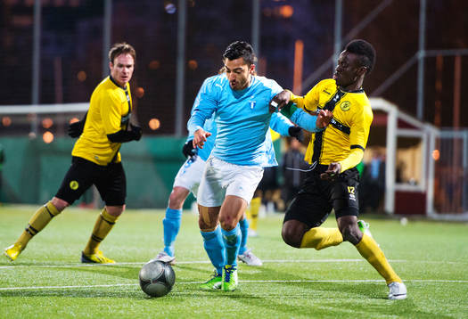 Jiloan Hamad, Malmö FF, utmanar Sam Johnson, Frej