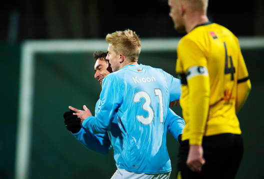 Ricardinho och Simon Kroon, Malmö FF, jublar