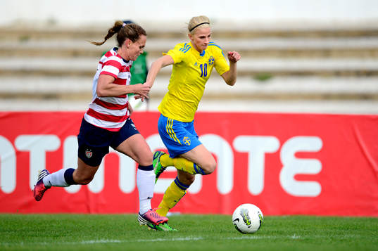 Christie Rampone, USA och Sofia Jakobsson, Sverige