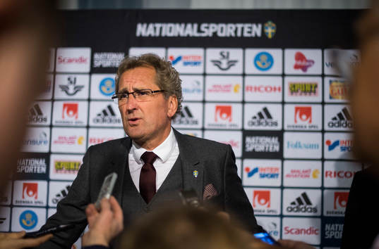 Presskonferens med Erik Hamrén, förbundskapten, som