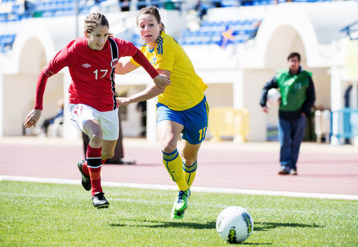 Närkamp mellan Ingrid Ryland, Norge, och Antonia